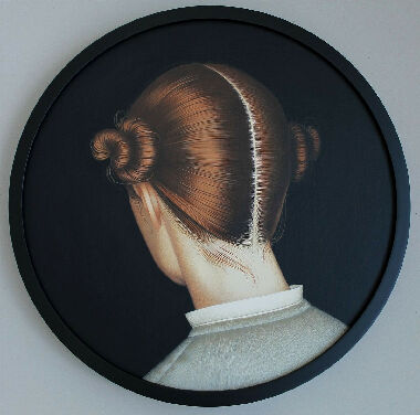 Portrait with a white collar