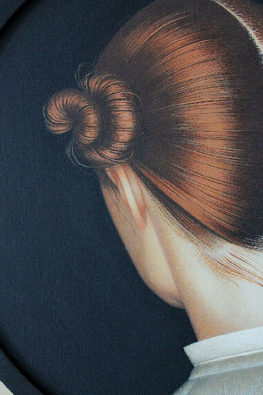 Portrait with a white collar