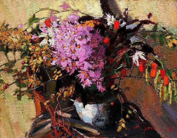 Натюрморт із шипшиною