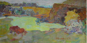 Озеро серед полонини