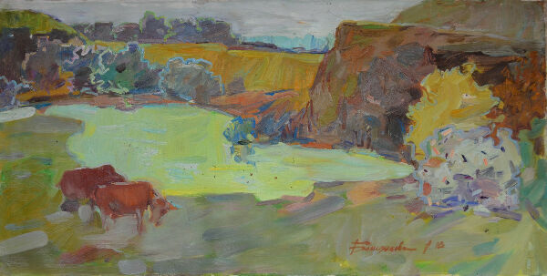 Озеро серед полонини