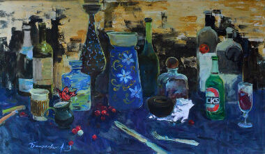 Looking through glass