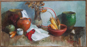 Натюрморт із кукурудзою