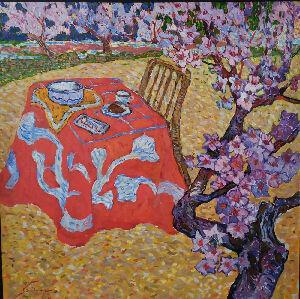 Персик цвіте