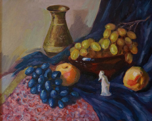 Натюрморт з виноградом