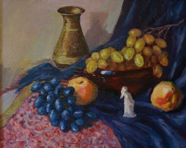 Натюрморт з виноградом