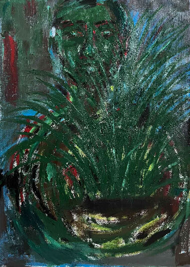 Людина за рослиною