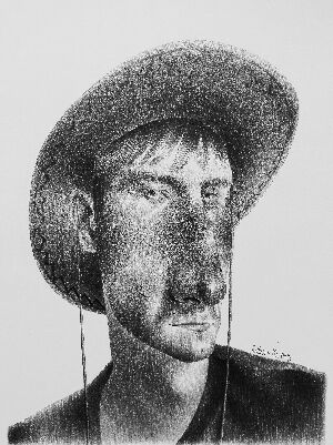 Studio portrait, portrait of a friend