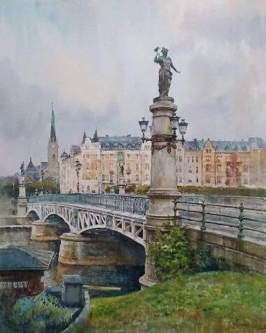 Stockholm. Jurgardsbrun Bridge