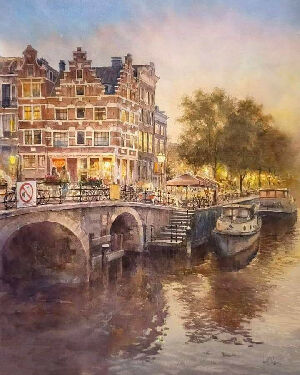 Вечірній Амстердам