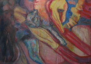 Composition With a Kitten