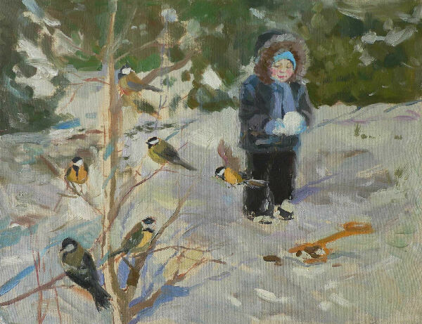 Солнечный, зимний день