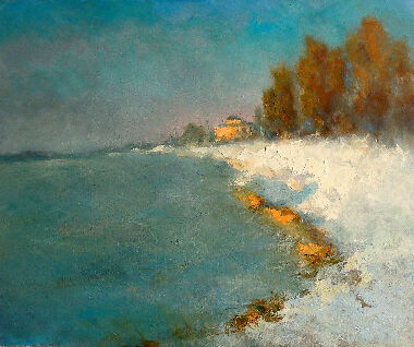 Бежит по берегу река