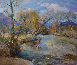 Река весной