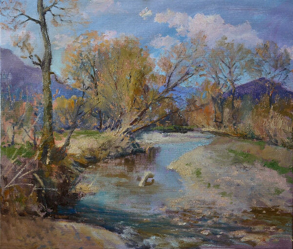 Река весной