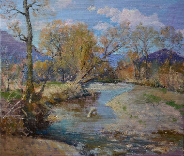 Река весной