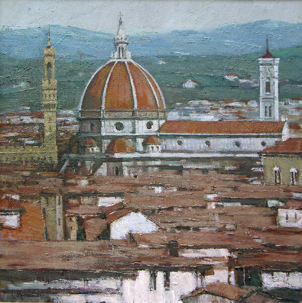 Florence. Landscape With a View of the Cathedral of Santa Maria del Fiore