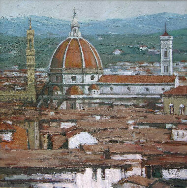 Florence. Landscape With a View of the Cathedral of Santa Maria del Fiore