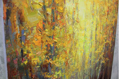 Autumn in the aspen forest