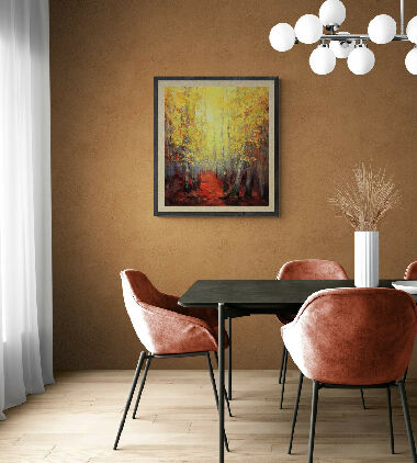 Autumn in the aspen forest