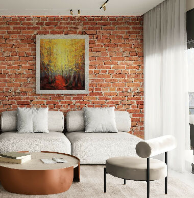 Autumn in the aspen forest