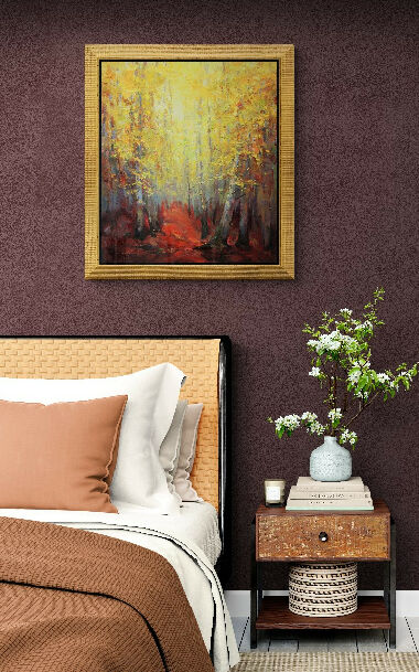 Autumn in the aspen forest