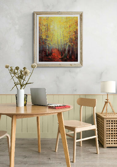 Autumn in the aspen forest