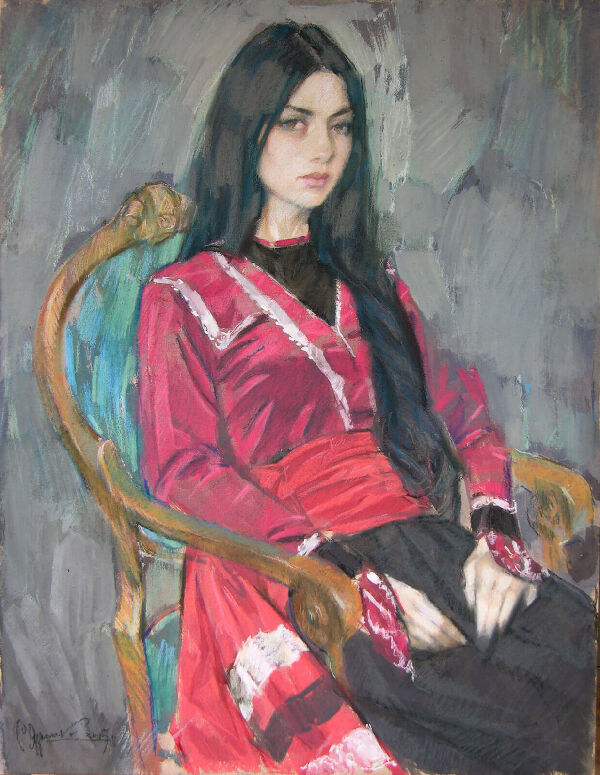 Portrait of the Soloist of the Georgian Ensemble Iberieli Akhalaia Manana