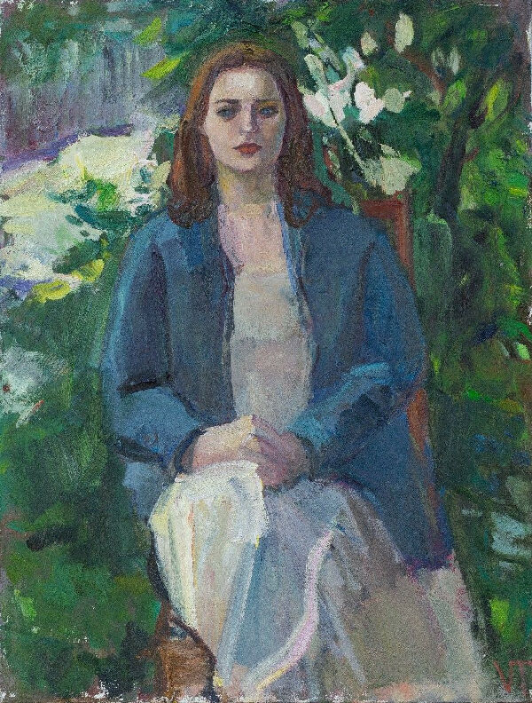 Девушка в саду