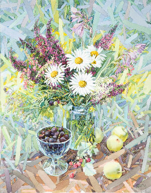 Натюрморт з ромашками