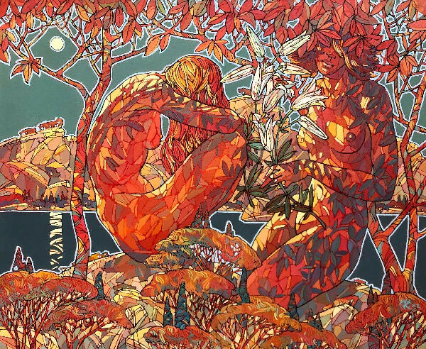 Белые лилии