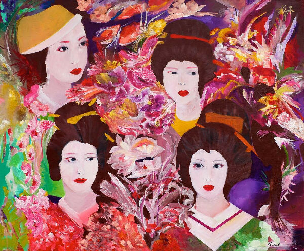 Женщины в ботаническом саду