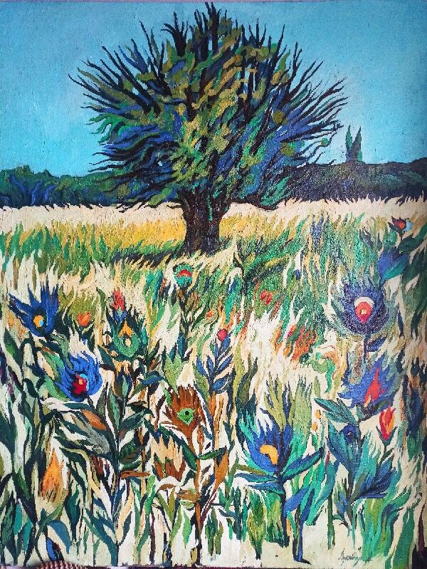 A field of wild flowers