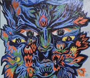 The face of the god Yamma