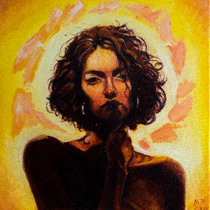 Портрет дівчини в жовтому світлі