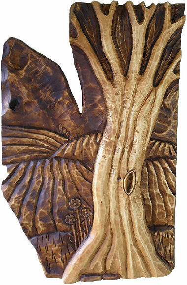 Дерево Цветы Поля