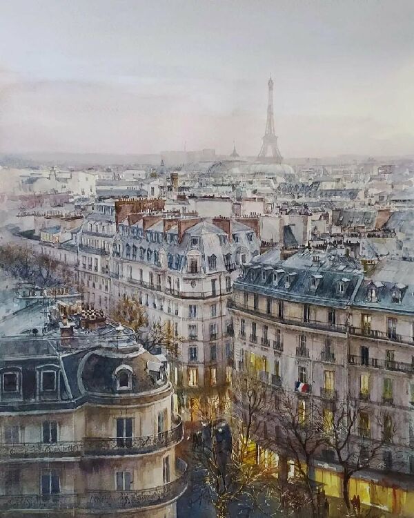 Вечерний город