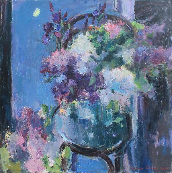 Сирень в лунную ночь