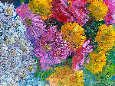 Chrysanthemums On The Window