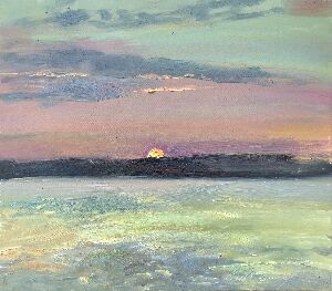 Evening sun. On the eve of a new day.