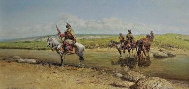 На переправе