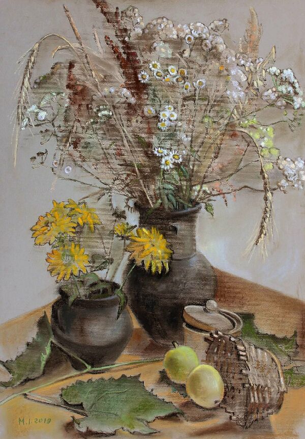 Натюрморт с полевыми цветами