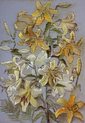 Желтые лилии