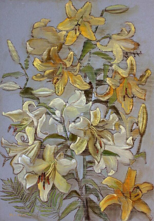 Желтые лилии