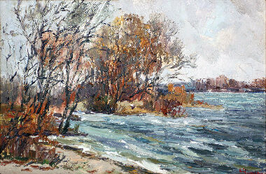 На Дніпрі. Листопад