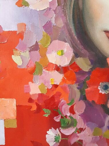 Красные цветы