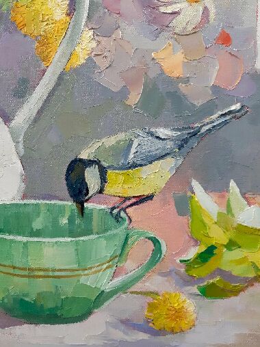 Натюрморт с синицей