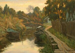 Summer evening in Vilkovo