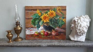 Соняхи в горщику