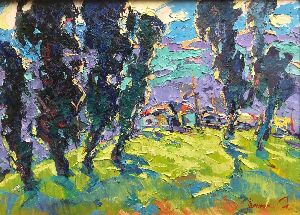 Осокорки на краю села